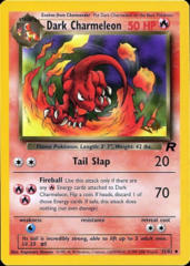 Dark Charmeleon 32/82 Non-Holo Gold W Stamp Promo - 2001 Pokemon League